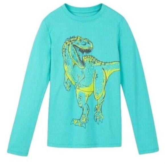 NWT Boys Long Sleeve Dinosaur Graphic T-Shirt - Cat Jack - Green - XL - Picture 1 of 2